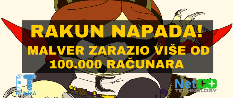 Rakun napada - malver zarazio više od 100.000 računara