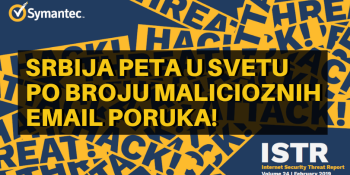 Symantec ISTR 2019 - Srbija peta u svetu po broju malicioznih email poruka!